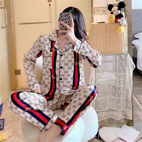 gucci pajamas women|Gucci pajama set women's.